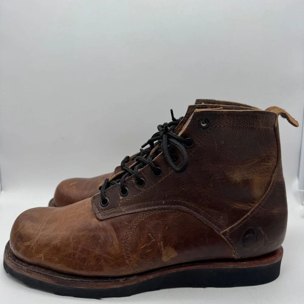 Origin The American Bison 6in Boot Men 9.5 EE Christy Black Leather Vibram Wedge